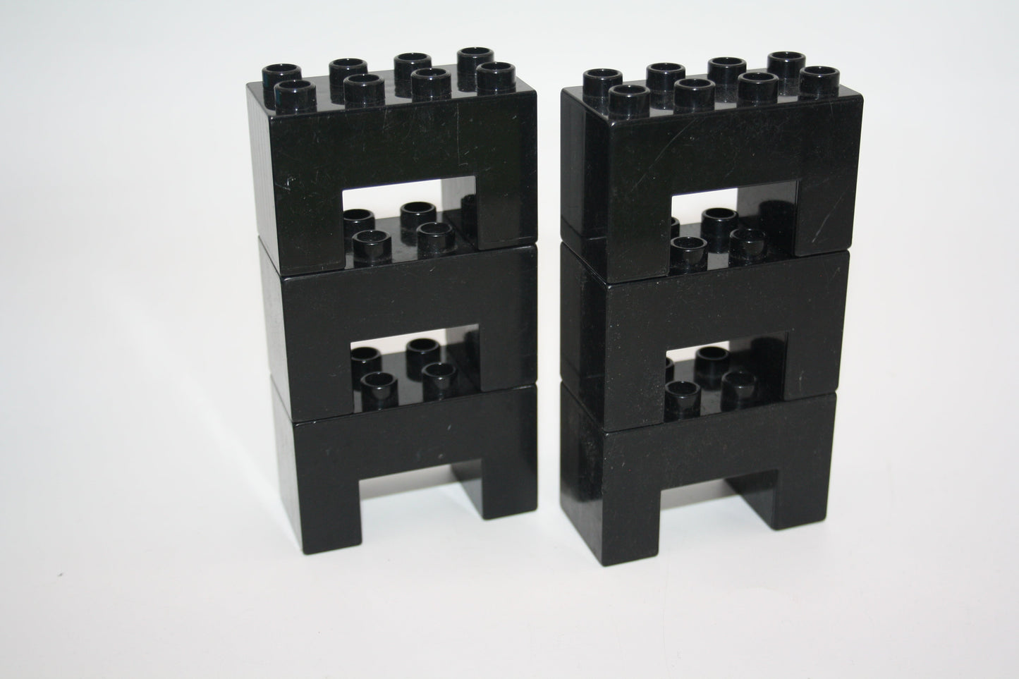 Duplo - 6x Stützsteine 2x4 Noppen - versch. Farben - Sparpakete - schwarz - Sparpakete