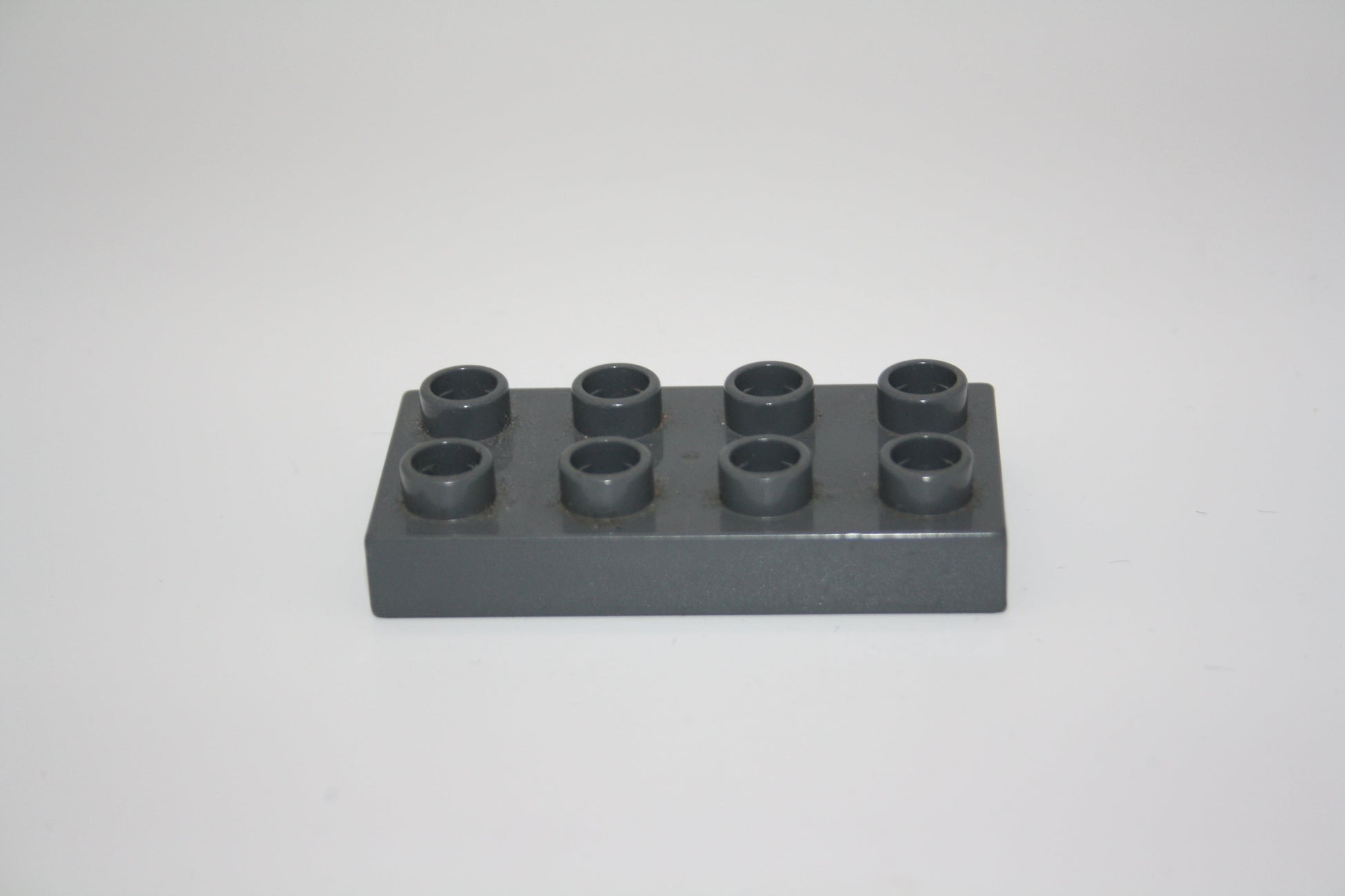 Duplo - 8er Plättchen/2x4 Platten - versch. Farben - Bauplatten - Grundplatten - dunkelgrau - Platten
