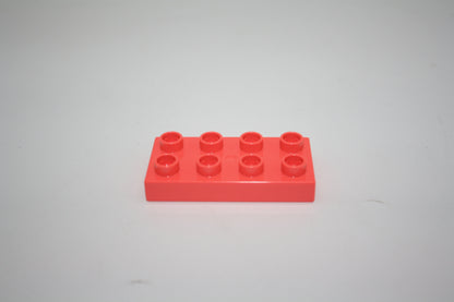 Duplo - 8er Plättchen/2x4 Platten - versch. Farben - Bauplatten - Grundplatten - pastellrosa - Platten