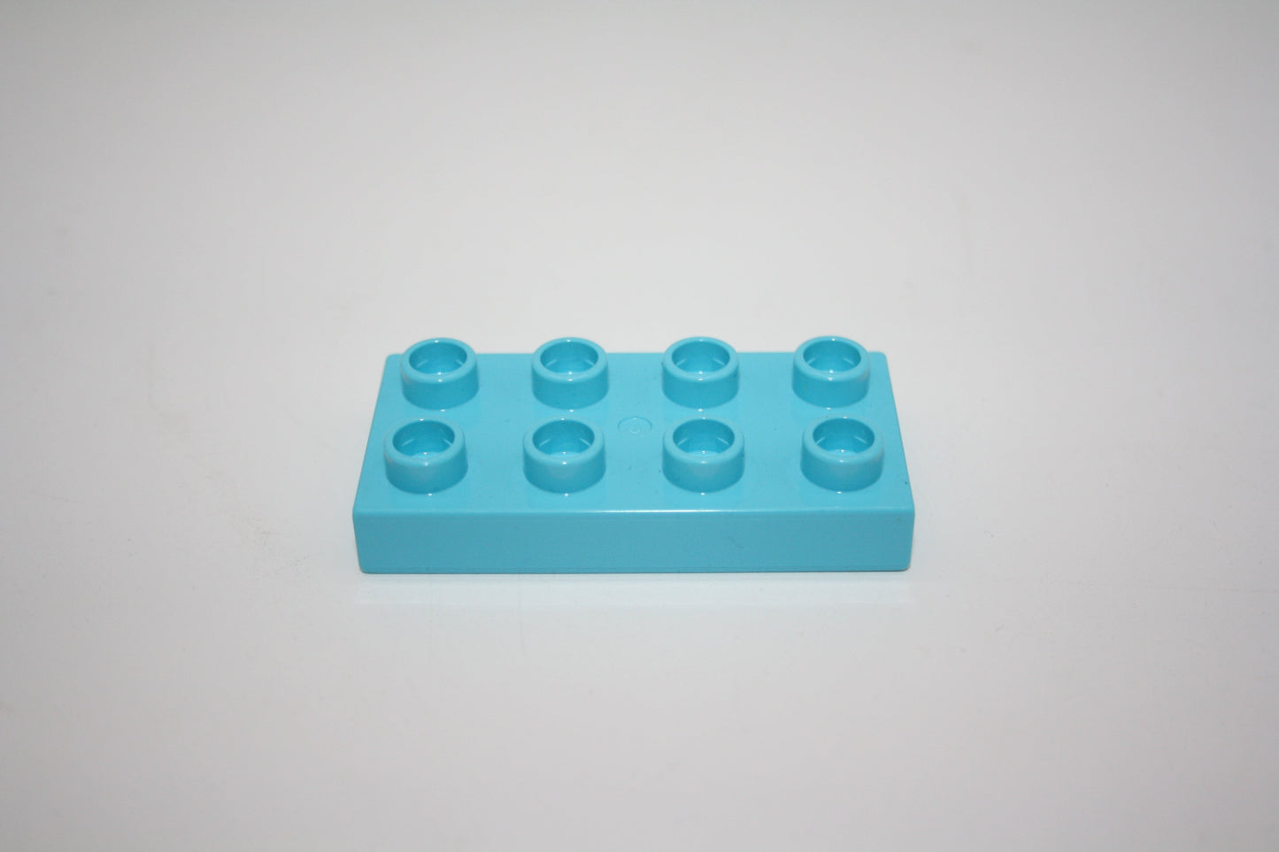 Duplo - 8er Plättchen/2x4 Platten - versch. Farben - Bauplatten - Grundplatten - hellblau-neu - Platten