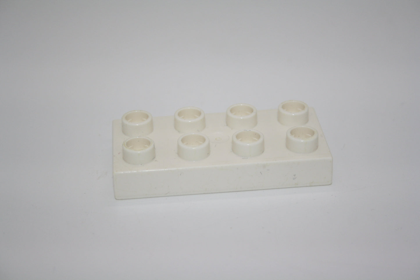 Duplo - 8er Plättchen/2x4 Platten - versch. Farben - Bauplatten - Grundplatten - weiß - Platten