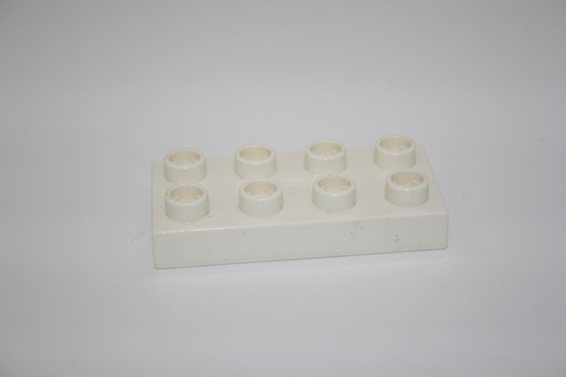 Duplo - 8er Plättchen/2x4 Platten - versch. Farben - Bauplatten - Grundplatten - weiß - Platten