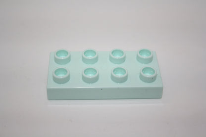 Duplo - 8er Plättchen/2x4 Platten - versch. Farben - Bauplatten - Grundplatten - mint - Platten