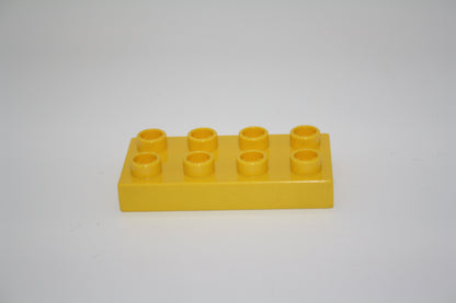 Duplo - 8er Plättchen/2x4 Platten - versch. Farben - Bauplatten - Grundplatten - gelb - Platten