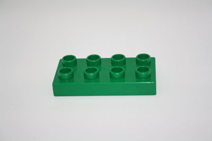 Duplo - 8er Plättchen/2x4 Platten - versch. Farben - Bauplatten - Grundplatten - grün - Platten