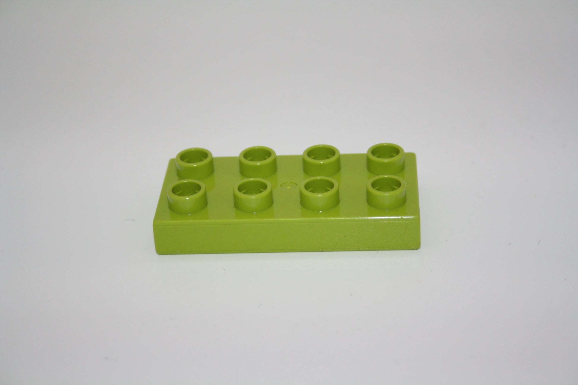 Duplo - 8er Plättchen/2x4 Platten - versch. Farben - Bauplatten - Grundplatten - limettengrün - Platten