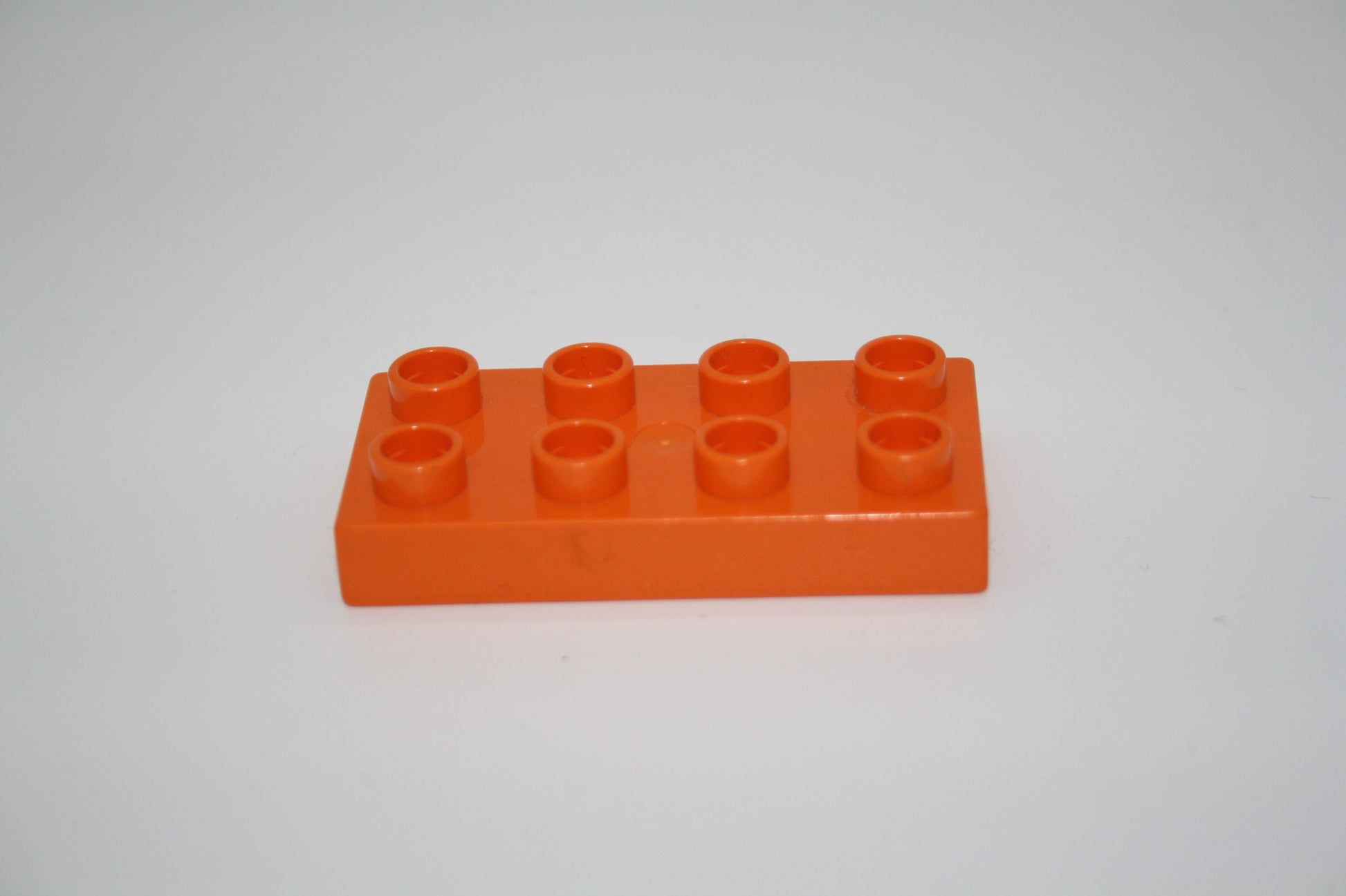 Duplo - 8er Plättchen/2x4 Platten - versch. Farben - Bauplatten - Grundplatten - orange - Platten