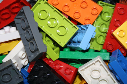 Duplo - 8er Plättchen/2x4 Platten - versch. Farben - Bauplatten - Grundplatten - Platten