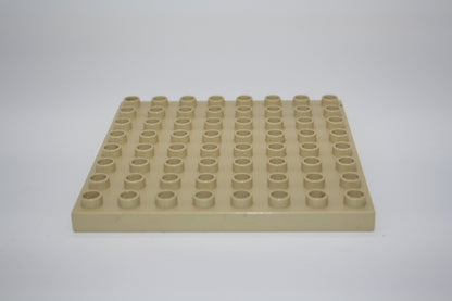 Duplo - 8x8 Platten - versch. Farben - Bauplatten - Grundplatten - beige - Platten