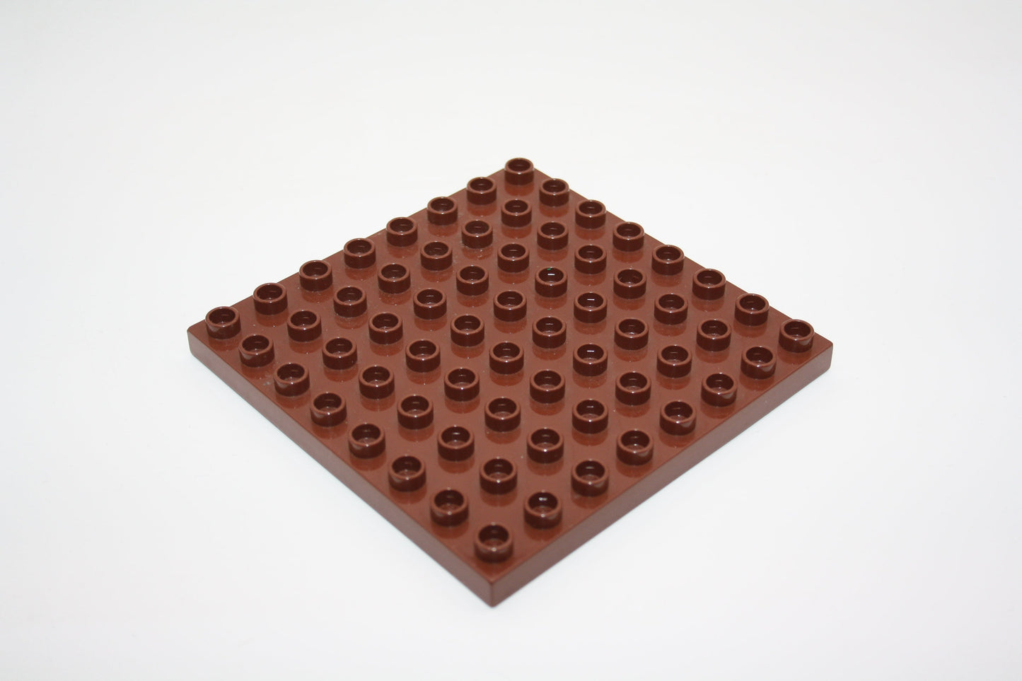 Duplo - 8x8 Platten - versch. Farben - Bauplatten - Grundplatten - braun (rotbraun) - Platten