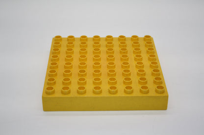 Duplo - 8x8 Platten - versch. Farben - Bauplatten - Grundplatten - gelb-doppelte Strärke - Platten