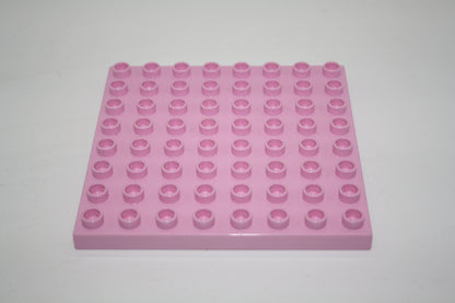 Duplo - 8x8 Platten - versch. Farben - Bauplatten - Grundplatten - rosa - Platten
