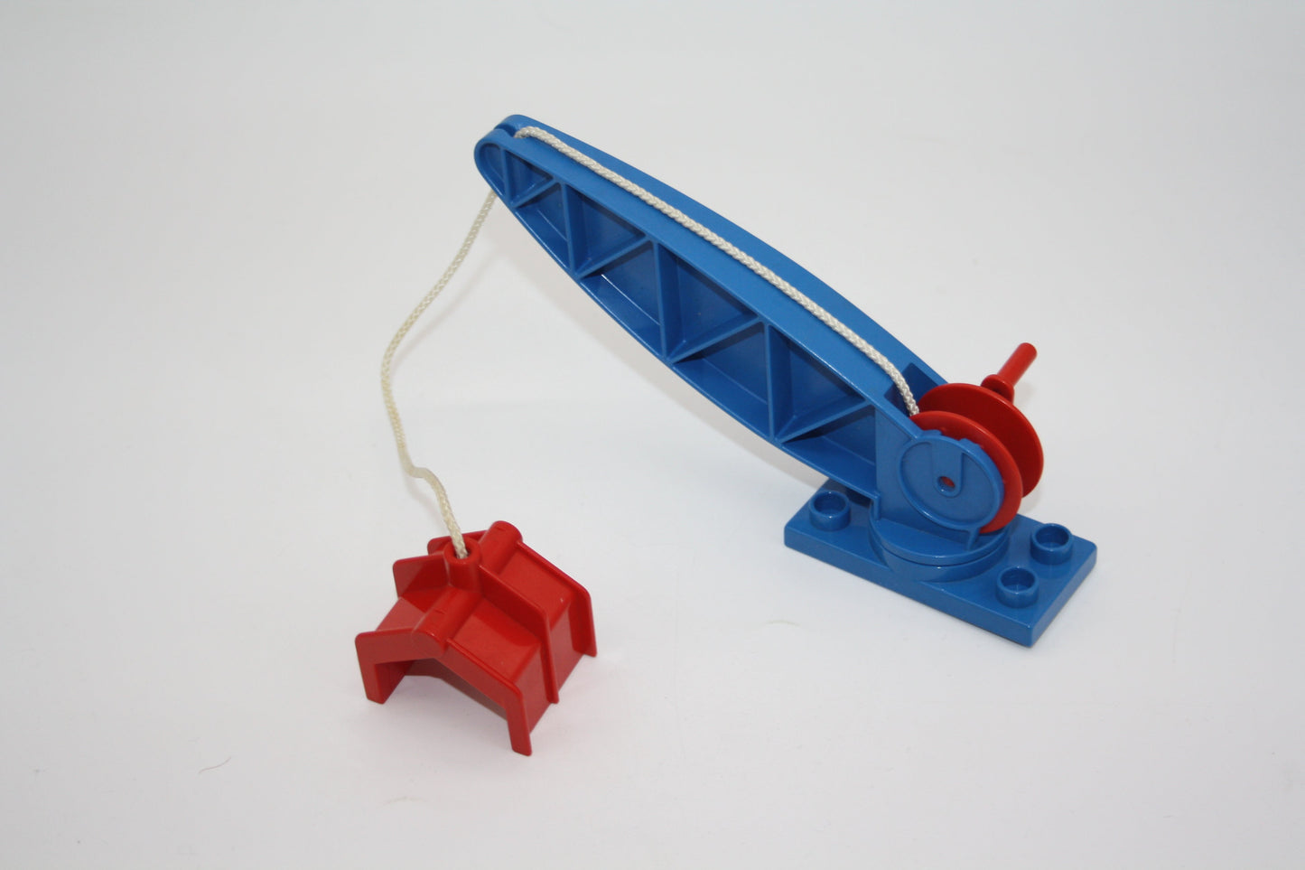 Duplo - alter Kran mit Haken/Seilwinde - versch. Farben - Werkzeug - Zubehör - blau - Ersatzteile/Zubehör