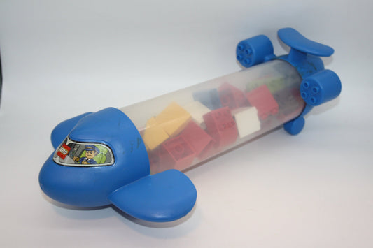 Duplo - Aufbewahrungs Jet/Flugzeug mit 200g Bausteinen - Selbstkreiert Sets