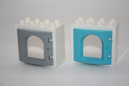 Duplo - Burgfenster (2x4 Noppen) - versch. Farben - Fenster - Fenster
