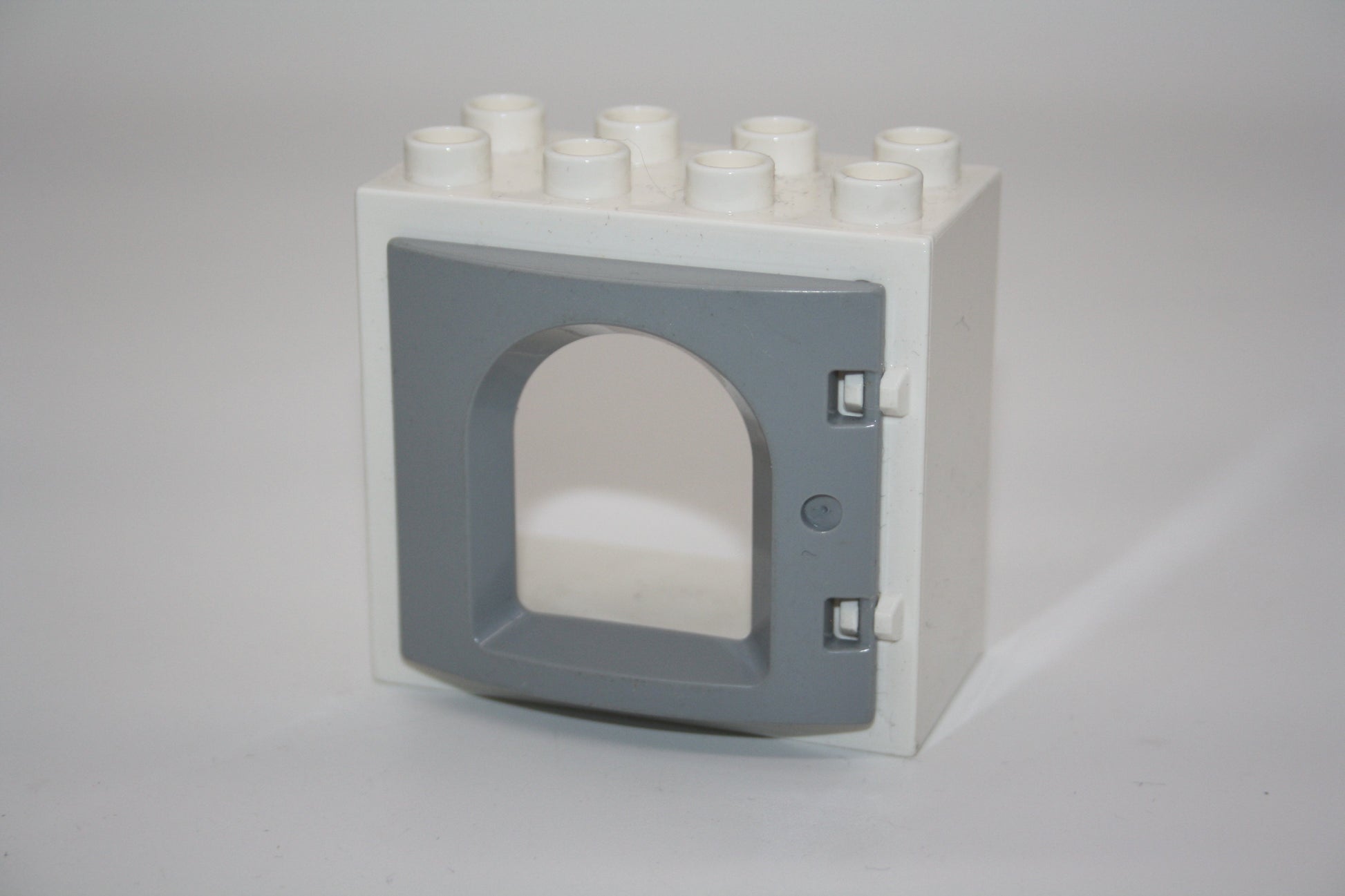 Duplo - Burgfenster (2x4 Noppen) - versch. Farben - Fenster - hellgrau - Fenster