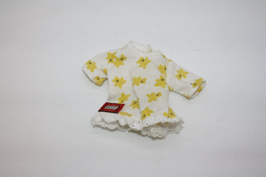 Duplo Dolls/Education - Weißes Oberteil mit Teddys für Dolls/Puppen - Kleidung - Möbel - Dolls/Education