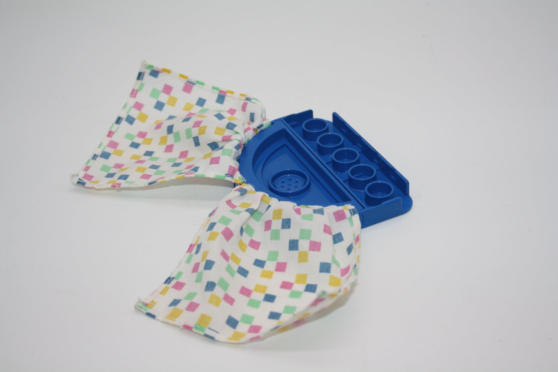 Duplo - Dusche m. Duschvorhang für Puppenhaus - blau/weiß - Einrichtung/Möbel - Kleinteile/Einzelteile