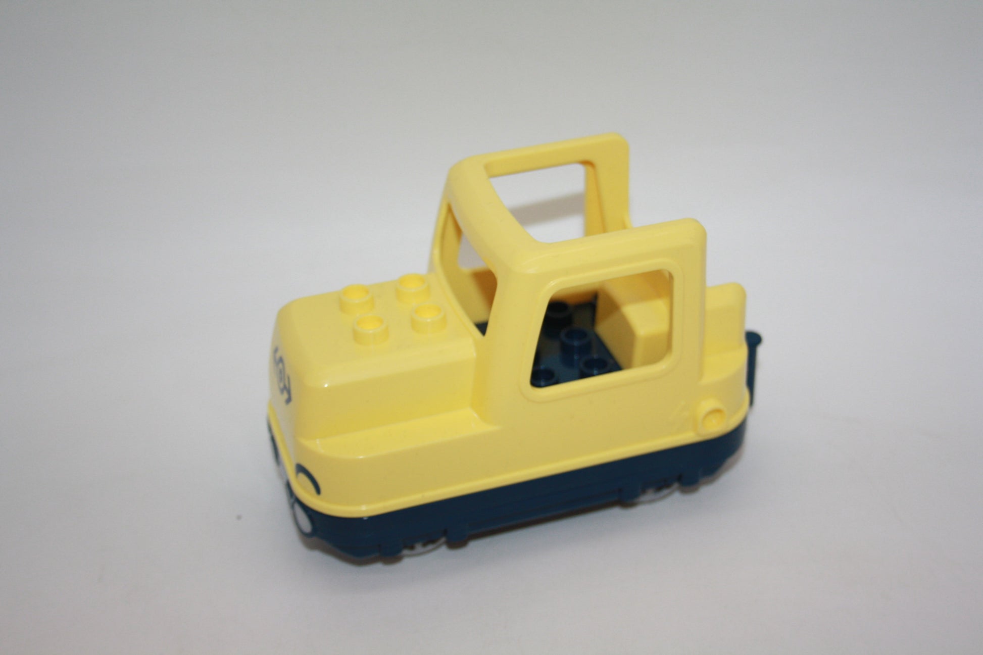 Duplo - E-Lok Güterlok aus 10428 - Cremegelb - Eisenbahn - Wagon/Waggon - neu/unbespielt - Waggons