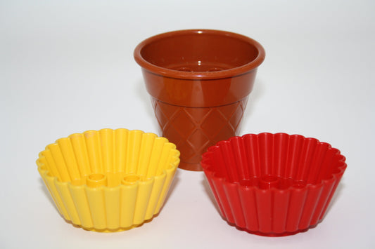 Duplo - Eiswaffeln/Muffinformen - versch. Farben - Zubehör/Accessoires - Lebensmittel - Lebensmittel