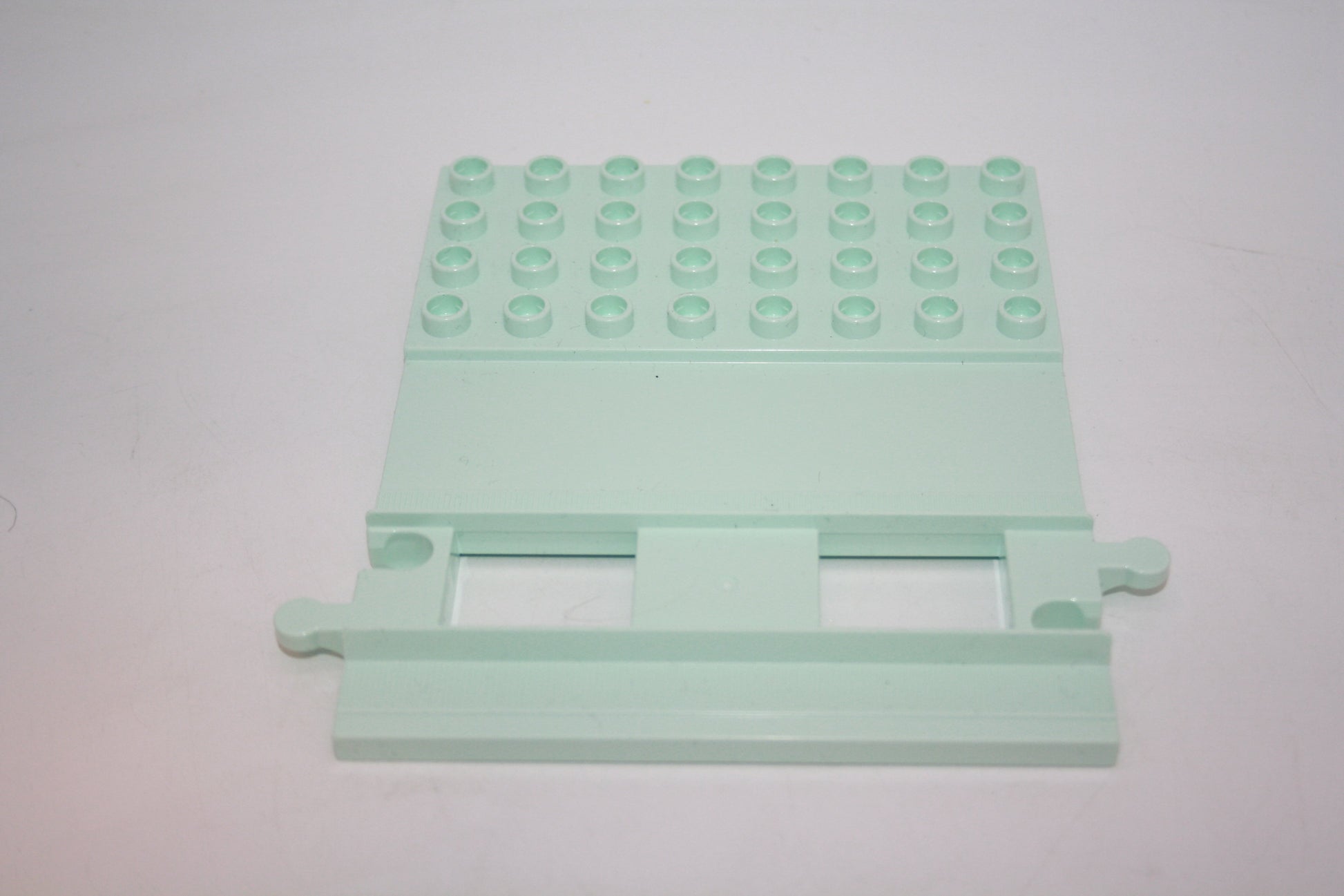 Duplo - Gerades Gleis mit Bauplatte - mint - Schienen/Gleis - Eisenbahn - Schienen/Gleise