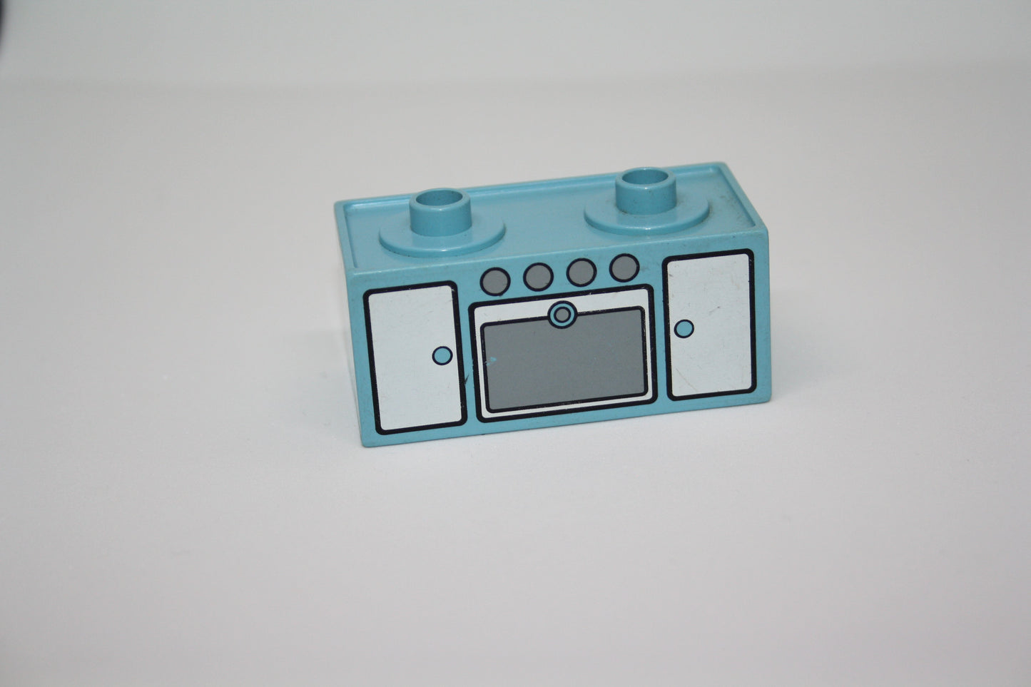 Duplo - Herd/Backofen - versch. Farben - Einrichtung - Möbel - Küche - hellblau-bedruckt - Möbel