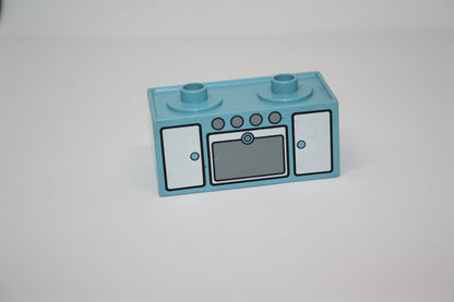 Duplo - Herd/Backofen - versch. Farben - Einrichtung - Möbel - Küche - hellblau-bedruckt - Möbel