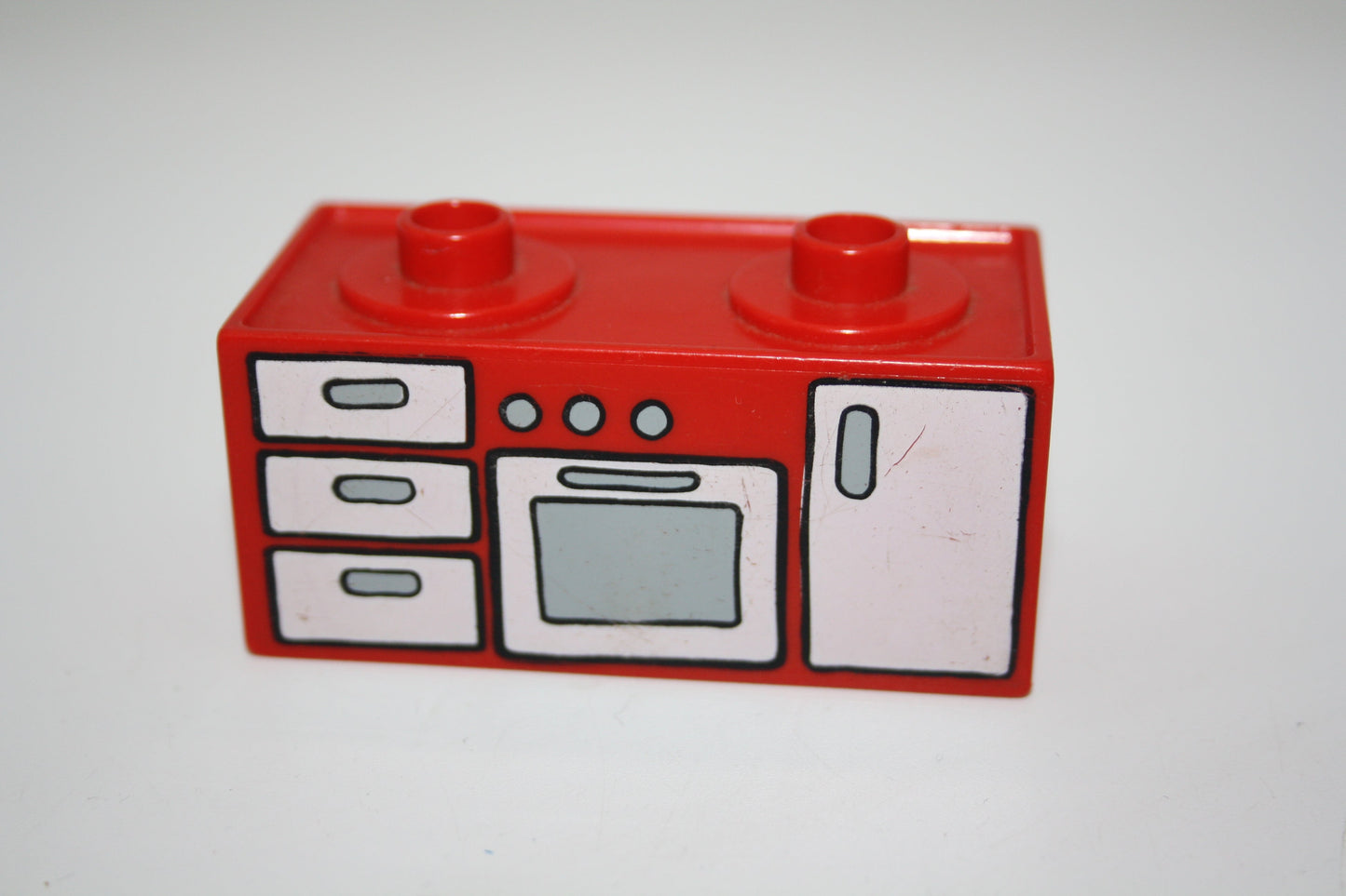 Duplo - Herd/Backofen - versch. Farben - Einrichtung - Möbel - Küche - rot-bedruckt - Möbel