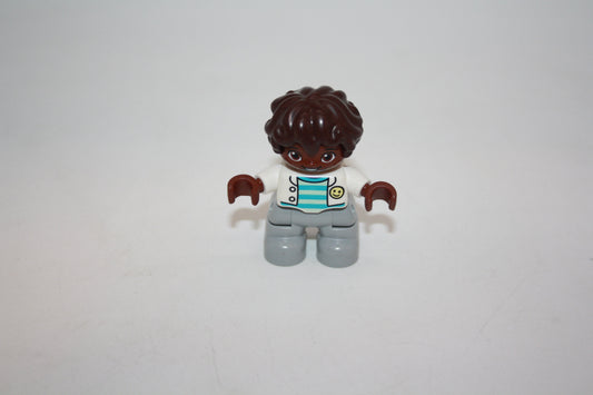 Duplo - Junge weiße Weste mit Smily auf der Brust - Deacon - neu/unbespielt - Figuren