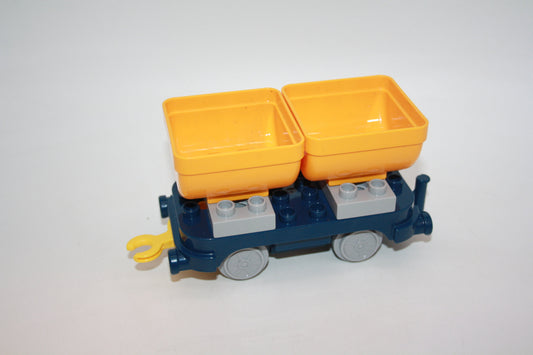 Duplo - Kippwagen/Ladewagen aus 10428 - Cremegelb - Eisenbahn - Wagon/Waggon - neu/unbespielt - Waggons
