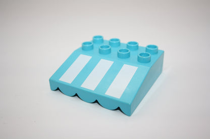 Duplo - Markiesen/Marktdächer 4x4 - versch. Farben - Einzelteile - Ersatzteil - hellblau neu-gestreift - Ersatzteile