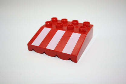 Duplo - Markiesen/Marktdächer 4x4 - versch. Farben - Einzelteile - Ersatzteil - rot-gestreift - Ersatzteile