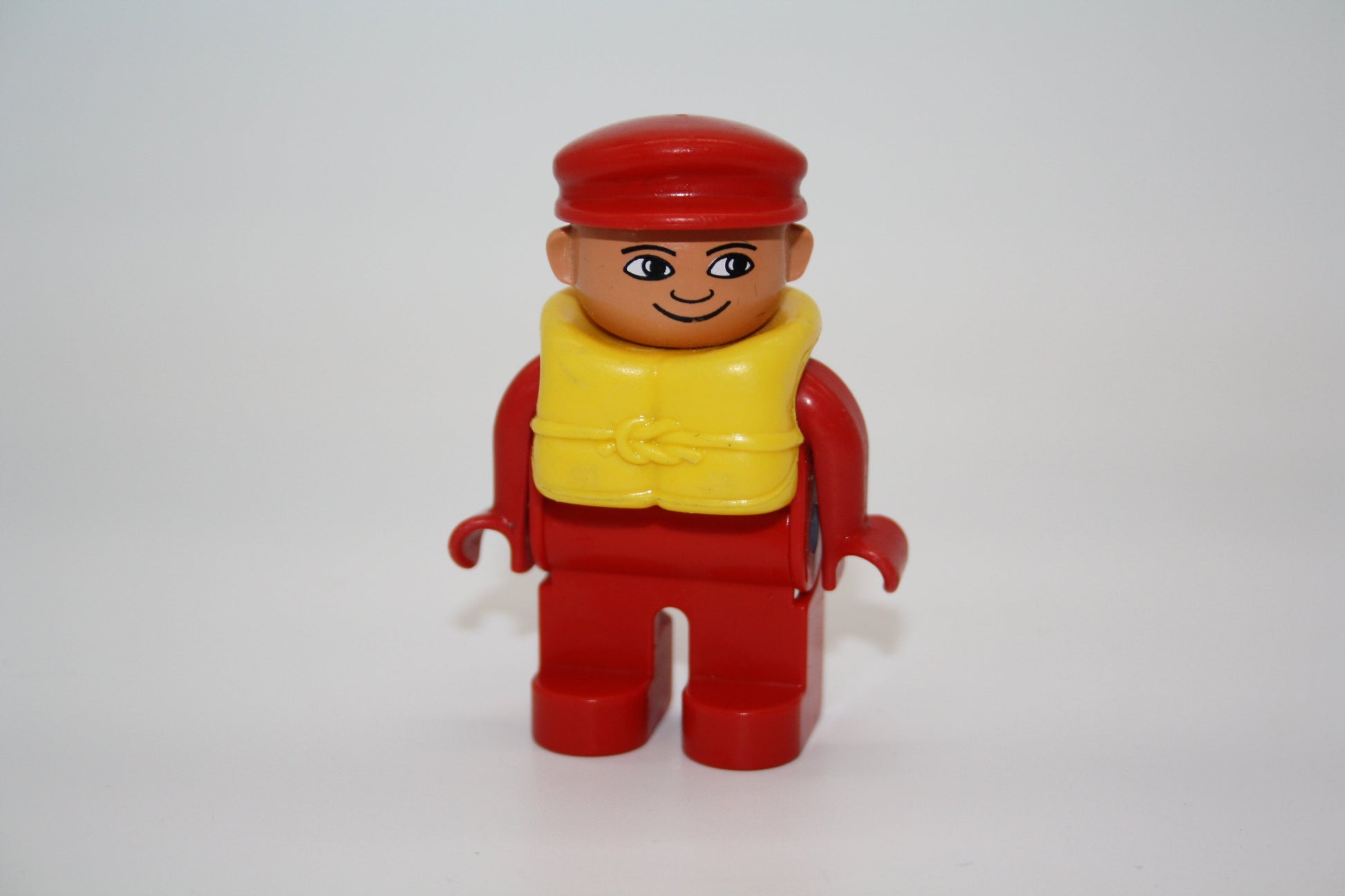 Duplo - Matrose m. Schwimmweste - Seefahrer - rote Hose/rotes Oberteil - Mann - Figur - Matrose