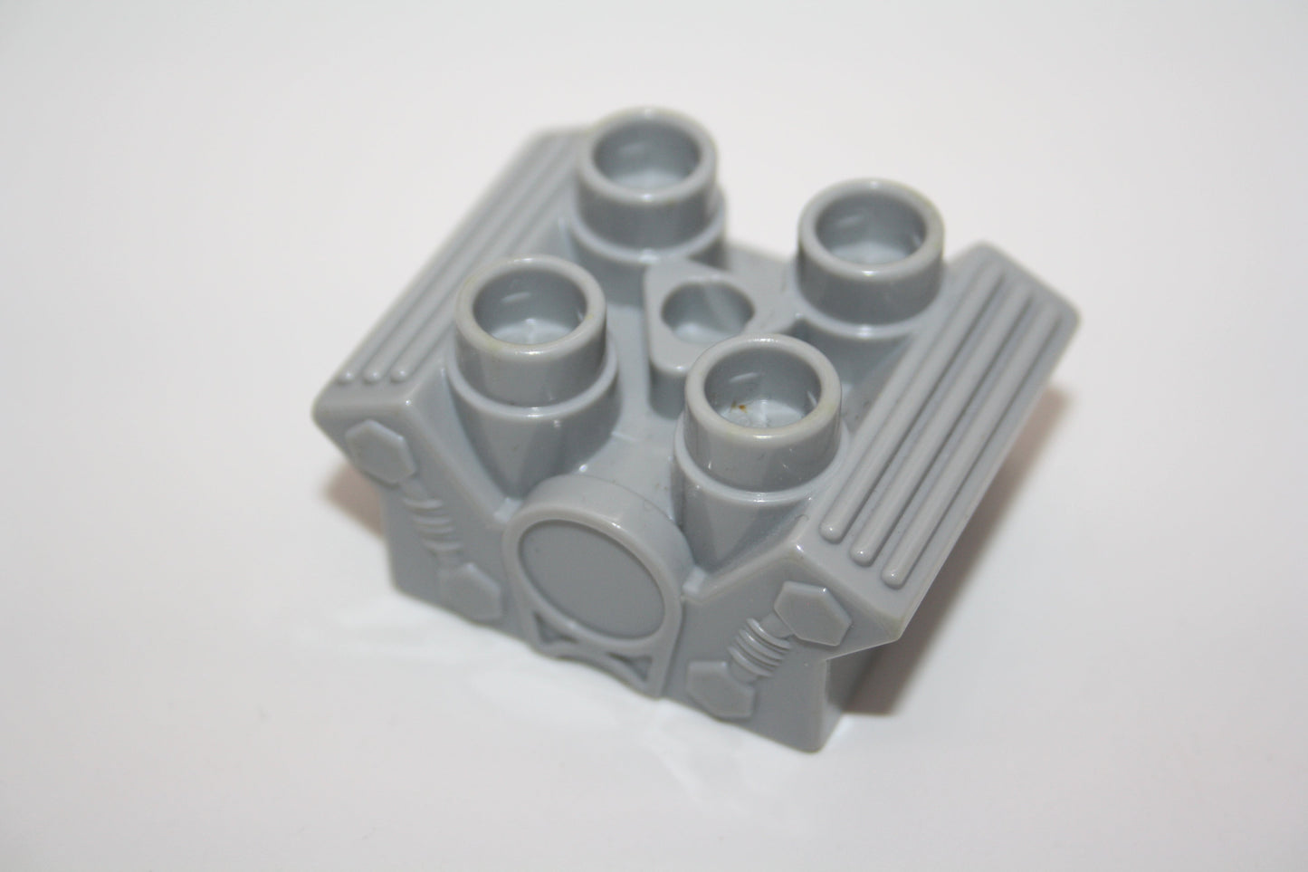 Duplo - Motorblock- 4er Stein (2x2Noppen) - hellgrau - Fahrzeuge - Ersatzteil - Fahrzeuge - Ersatzteil