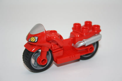 Duplo - Motorrad modern - versch. Farben - Motorrad - Fahrzeuge - rot - Fahrzeuge