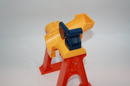 Duplo - neue Verladestation/Schütte - dunkelgelb/rot - große Teile - neu/unbespielt - Bauelemente