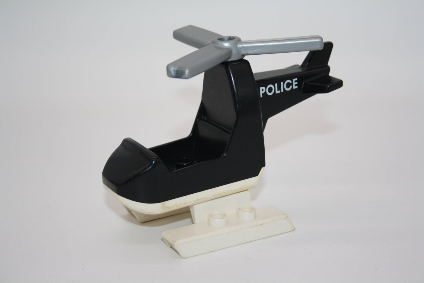 Duplo - Retro/Vintage Polizei- & Feuerwehrhubschrauber - versch. Farben - Helikopter/Hubschrauber - Polizei - schwarz