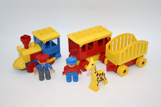 Duplo - Schiebezug mit zwei Waggons und Figuren/Tieren - zufällige Auswahl - Selbstkreiert - Selbstkreiert Sets
