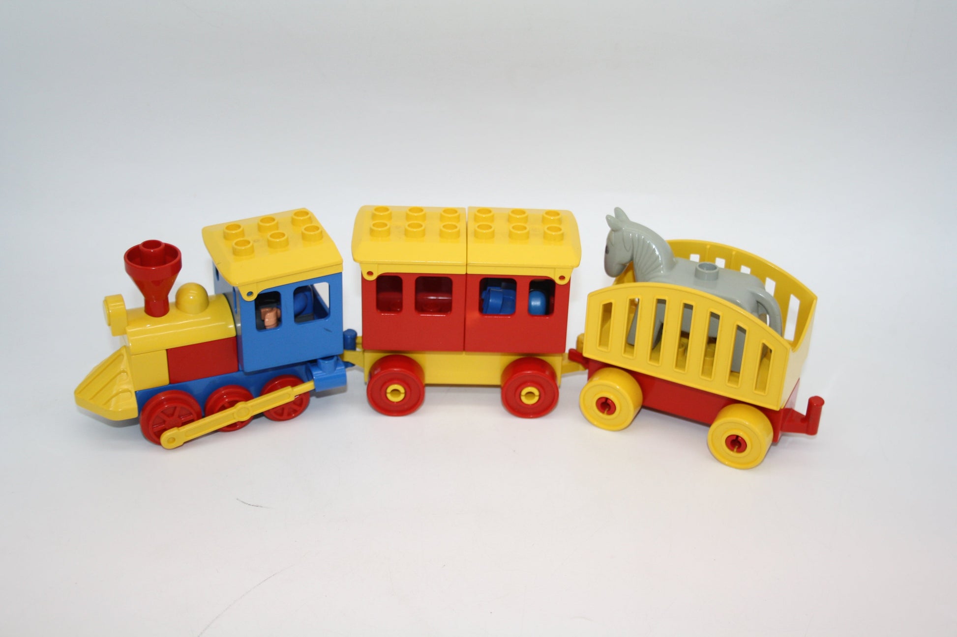 Duplo - Schiebezug mit zwei Waggons und Figuren/Tieren - zufällige Auswahl - Selbstkreiert - Selbstkreiert Sets