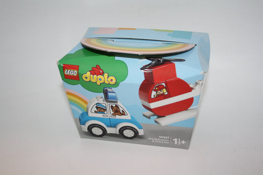 Duplo Set - 10957 Mein erster Feuerwehrhubschrauber und mein erstes Polizeiauto - neu/unbespielt - Selbstkreiert Sets