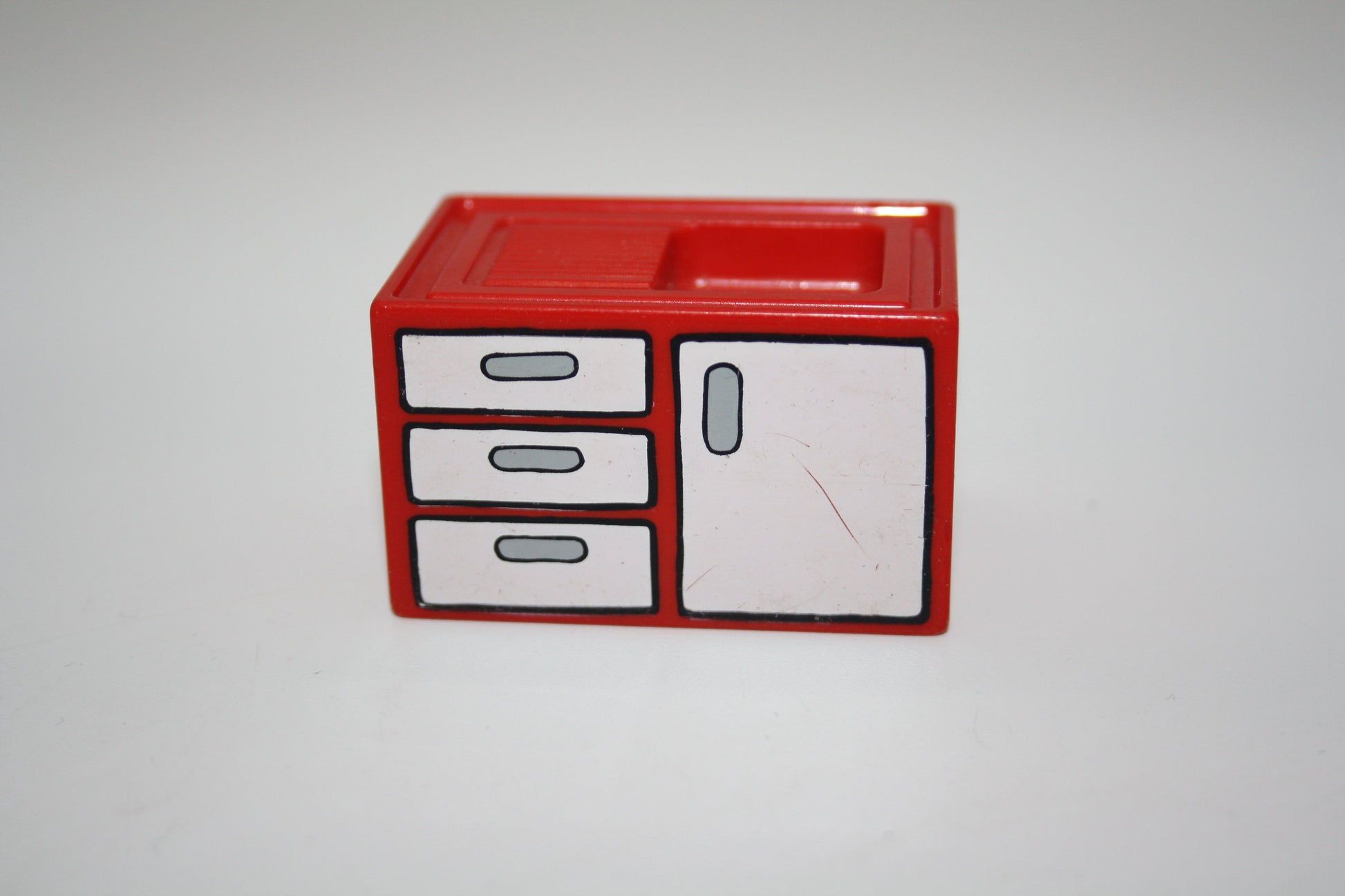 Duplo - Spüle/Spülbecken - versch. Farben - Einrichtung - Möbel - Küche - rot-bedruckt - Möbel