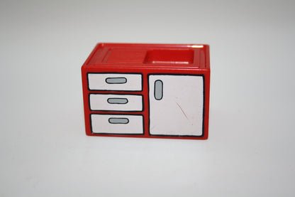 Duplo - Spüle/Spülbecken - versch. Farben - Einrichtung - Möbel - Küche - rot-bedruckt - Möbel