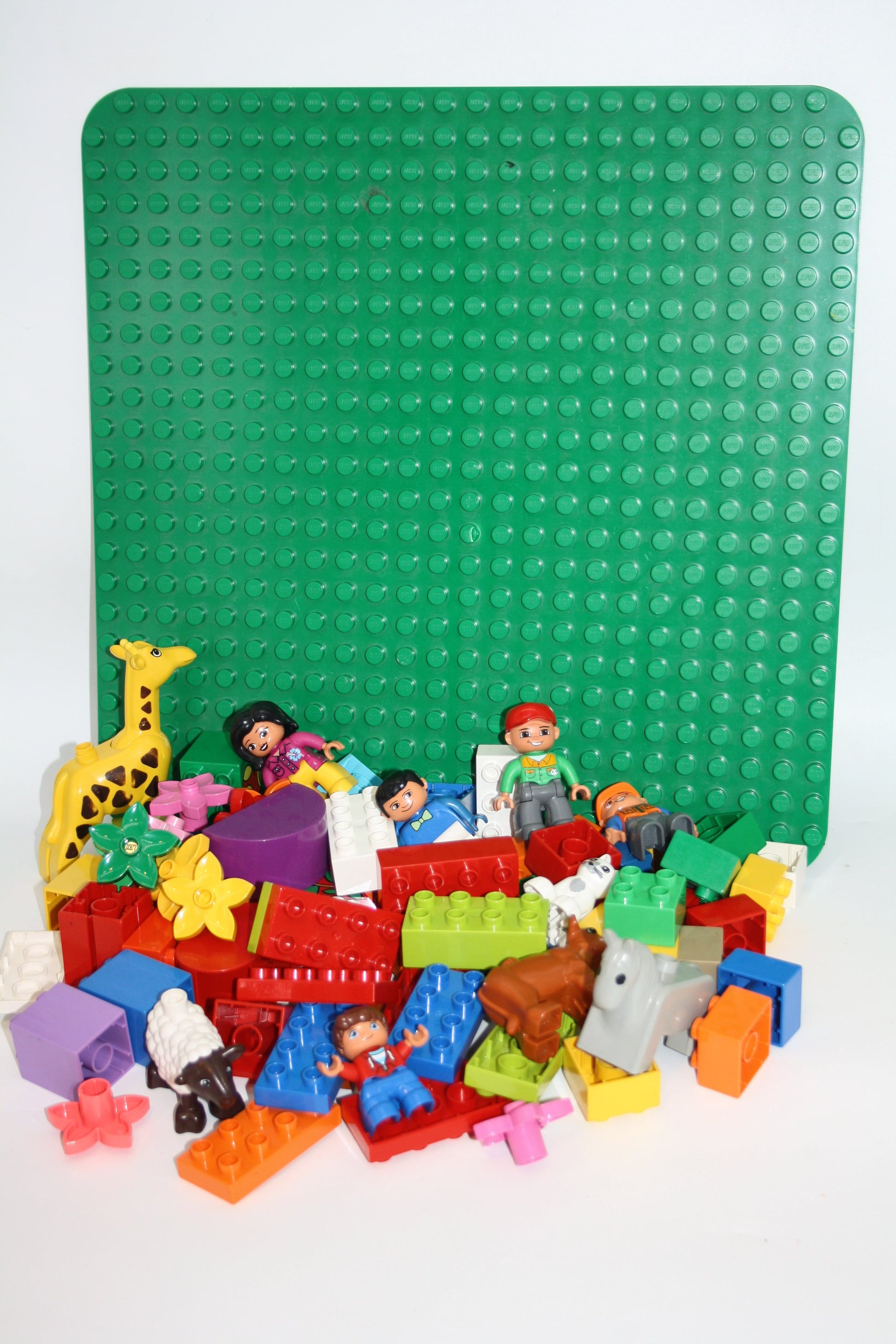 Duplo - Starterpaket mit Bausteinen Figuren Platten & Tieren - 2 Variationen - Grundplatte - Sparpakete