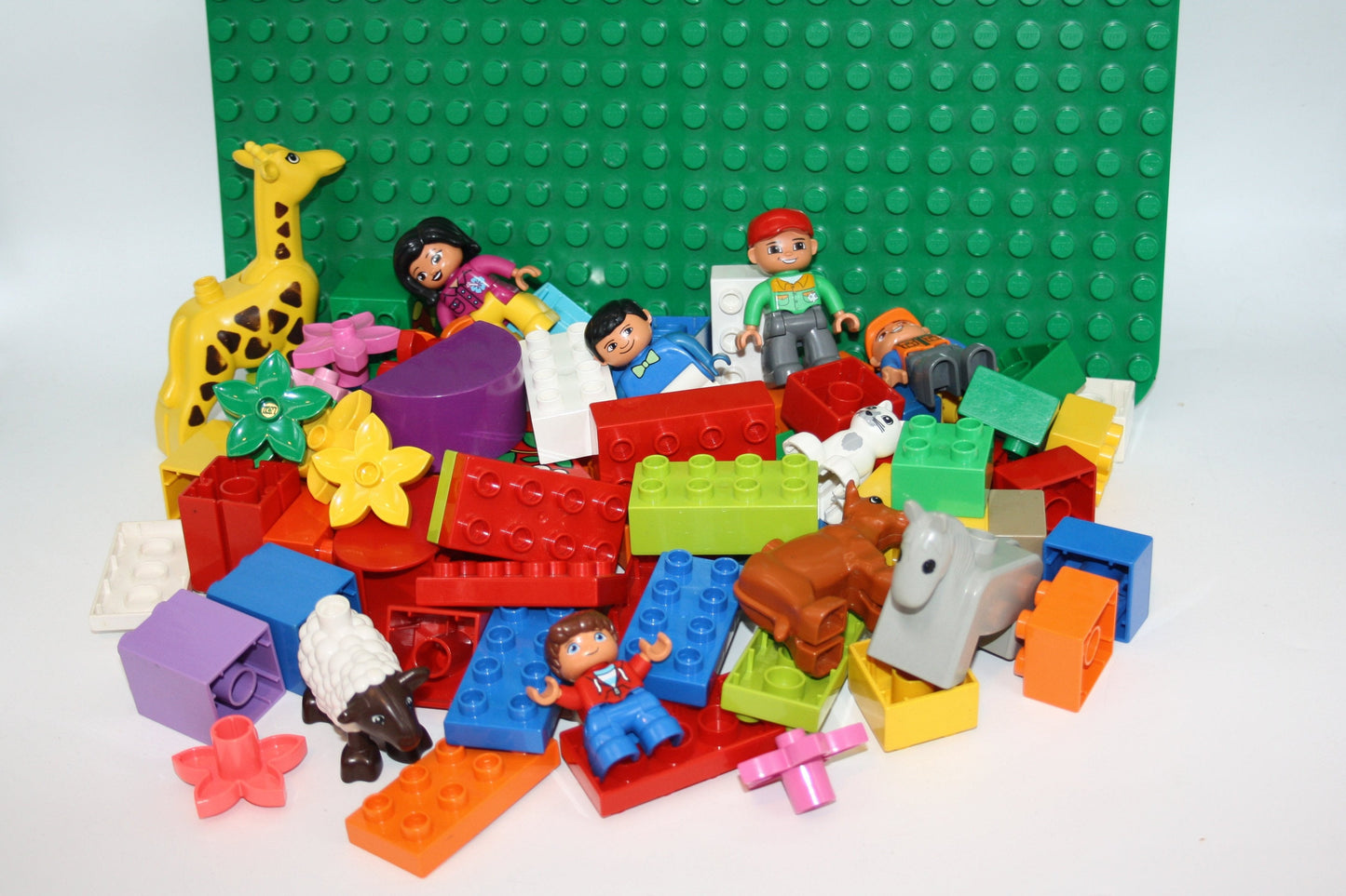 Duplo - Starterpaket mit Bausteinen Figuren Platten & Tieren - 2 Variationen - Sparpakete