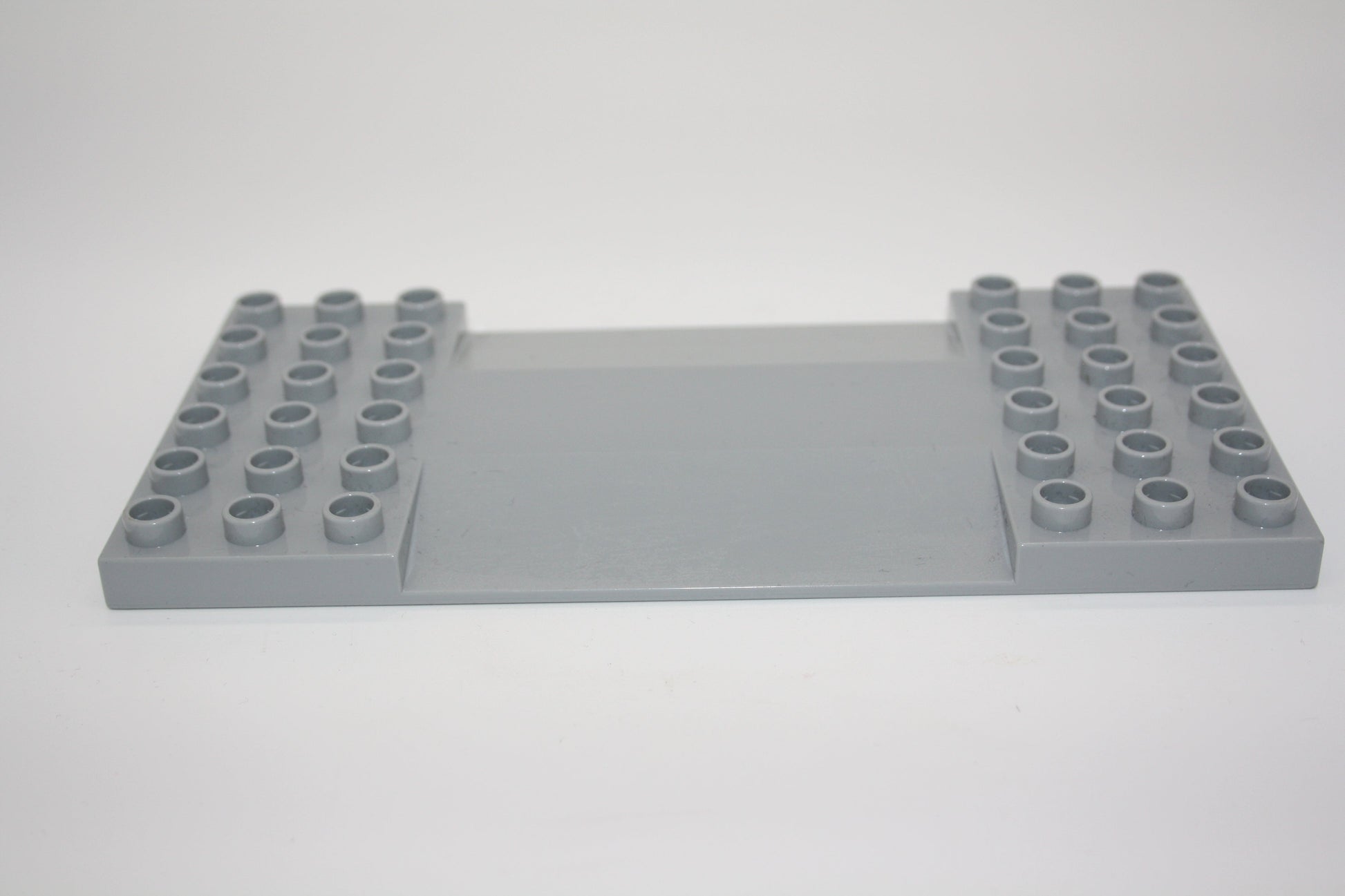 Duplo - Straßenplatte 6x12 Noppen - hellgrau - Bauplatten - Grundplatten - Platten