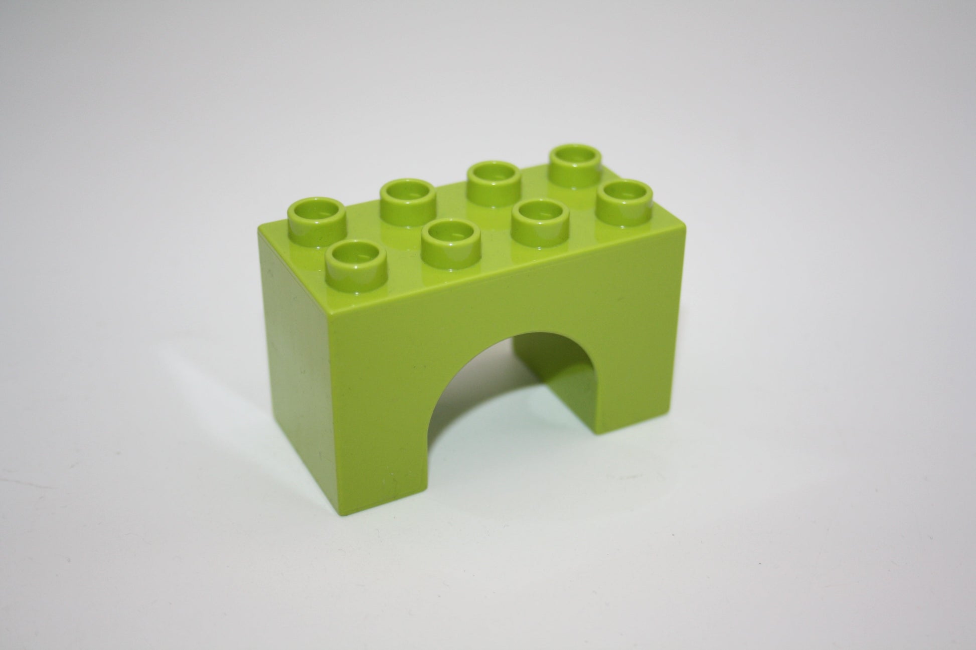 Duplo - Stützsteine 2x4 Noppen - versch. Farben - einzelne Steine - limettengrün-bogen - Einzelne Steine