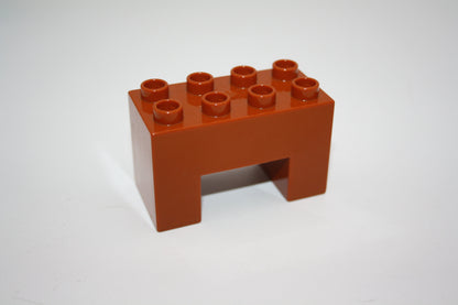 Duplo - Stützsteine 2x4 Noppen - versch. Farben - einzelne Steine - hellbraun - Einzelne Steine