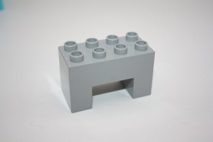 Duplo - Stützsteine 2x4 Noppen - versch. Farben - einzelne Steine - hellgrau - Einzelne Steine