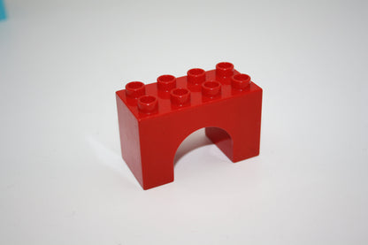 Duplo - Stützsteine 2x4 Noppen - versch. Farben - einzelne Steine - rot-bogen - Einzelne Steine