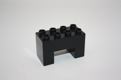 Duplo - Stützsteine 2x4 Noppen - versch. Farben - einzelne Steine - schwarz - Einzelne Steine
